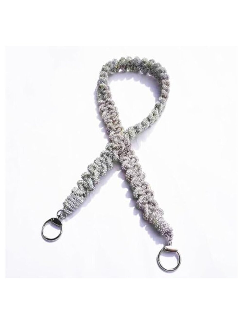 Rhinestone Purse Strap Crystal Wide Braid Crossbody Handbag Shoulder Strap